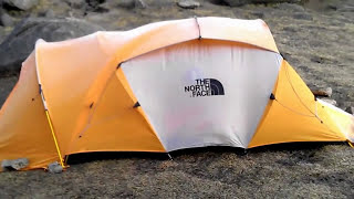 The North Face Mountain 25 Summit Series tent High Winds 60mph Estimated [upl. by Narot]