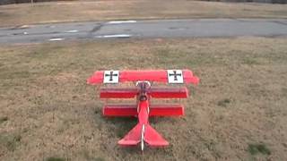 Great Planes Fokker Dr1 60 size RC  The Fokker Scourge [upl. by Dralliw]