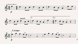 Kalinka  Easy Flute Sheet Music [upl. by Telrahc]