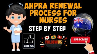 How to renew Australian Nursing RegistrationAHPRA online renewal processstep by step [upl. by Baryram66]