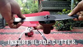 brush cutter blade installationgrass cutter cutting blade installation [upl. by Kathi951]