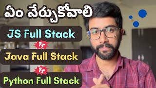 Java Full Stack Vs Python Full Stack Vs JS Full Stack Telugu  MERN Stack  Vamsi Bhavani [upl. by Gottwald]