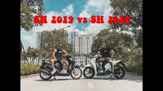 TAK CAR So sánh Honda SH 2019 và SH 2020  QUÁ ĐAU ĐẦU [upl. by Epillihp]