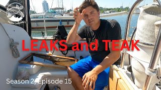 TEAK Sailboat repairs on a BAYFIELD 32  Ep 22 [upl. by Sabir]