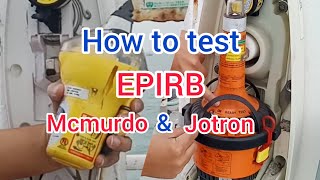 How to test EPIRB [upl. by Hgierb476]