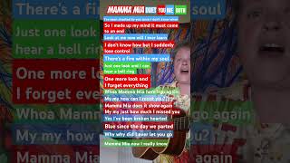 singalong to Mamma Mia by abba Karaoke acoustic shorts song music 70s pop [upl. by Noiz]