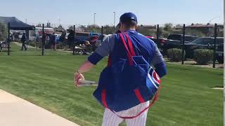 Cubs players walking to practice  Chicago Cubs 2019 Spring Training [upl. by Eadas208]