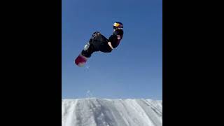 DOUBLE FLIP🤩 Marcus Kleveland makes it look so easy snowboarding snowboard extremesport foryou [upl. by Lydia243]