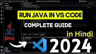 Create amp Run Java Program in Visual Studio Code 2024 in HINDI  VS Code extension for Java [upl. by Arihsat752]