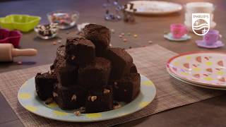 Philips Chef  Brownies uit de Airfryer XXL [upl. by Karlens]