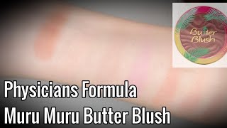 Physicians Formula Muru Muru Butter Blush [upl. by Aehtna]