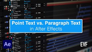 How to Convert Text to Paragraph or Point Text in After Effects Tutorial [upl. by Stead983]