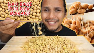 selama ni SHINCHAN makan kacang basi rupanya mukbang malaysia JAPANESE NATTO [upl. by Bern]