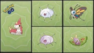 Pokemon Go Evolving Wurmple into Silcoon amp Beautifly and Cascoon amp Dustox [upl. by Olotrab]