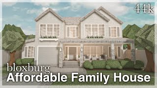 Bloxburg  Affordable Family House Speedbuild exterior [upl. by Adamik]