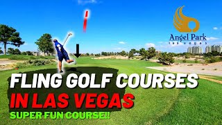 Fling Golf Courses in Las Vegas  Angel Park Mountain Course Pt 2 Super Fun Course [upl. by Adnaloj]