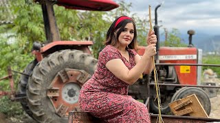 Life in Rural of Iran  Pasta Recipe You Can Eat Plateful by Plateful with Special Sauce🍝 [upl. by Engel]