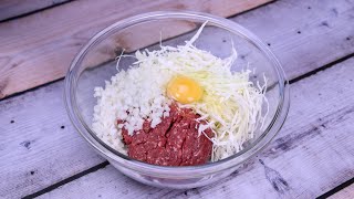 When I have cabbage and ground beef at home I always make this delicious recipe [upl. by Ybeloc282]