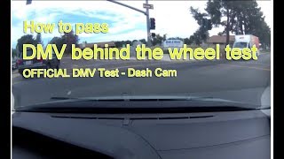 Actual DMV Behind the Wheel Test – NO STRESS  Pass the first time [upl. by Nicki]