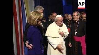 Pope John Paul II with Carter Reagan Bush Snr amp Clinton [upl. by Aned662]