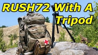 511 RUSH 72 Backpack Attaching a Tripod  How I Do It [upl. by Low]