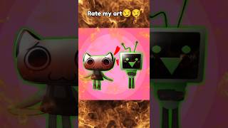 Rate my Dandys World art😏 stickman44 meme roblox dandyworld dandysworld sprunki vee shelly [upl. by Nythsa]