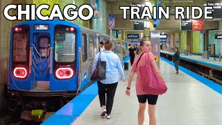 CHICAGO Train Ride From OHare International Airport to Downtown  September 12 2024  4k 60fps [upl. by Einhoj]