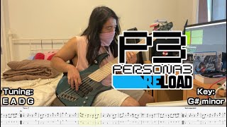 Persona 3 Reload  Iwatodai Dorm  Bass Cover TABsheet music included [upl. by Laohcin]