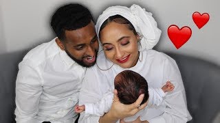 Muskan malik Rehman malik with their new born baby Girl।। baby face reveal ।। Rehanmalik [upl. by Rramel]