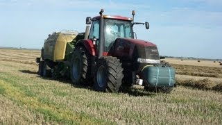 Saison de paille 2012  Straw baling in France  Krone BigPack [upl. by Sabino]