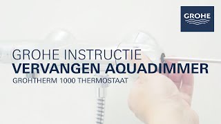 De aquadimmer vervangen van de GROHE Grohtherm 1000 thermostaatkraan [upl. by Valma]