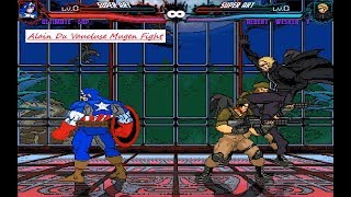 Mugen  Ultimate Captain America Marvel Vs Albert Wesker V Resident Evil Request [upl. by Standish986]