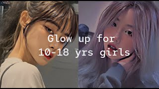 How to glow up for 1018 years girls  🌸 glow up tips [upl. by Assiron61]