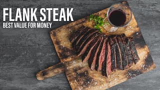 EAT top QUALITY STEAK for the LOWEST PRICE  FLANK STEAK [upl. by Nylikcaj]