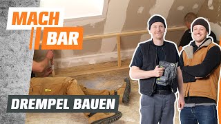 Drempel bauen Trockenbau im Dachgeschoss  OBI [upl. by Caasi]