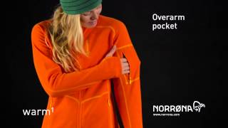 Norrøna lofoten warm1 fleece women jacket 2015 [upl. by Yedok]