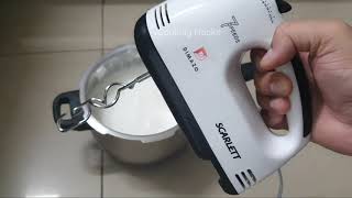 Scarlet Hand Mixer Review  Cream whipping machine vCookingHacks [upl. by Grantley]