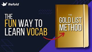 Better than flashcards for vocab growth  The Goldlist Method  Refold Tutorials [upl. by Di920]