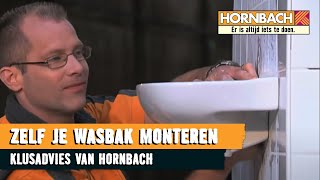 Wasbak monteren met HORNBACH [upl. by Lynsey]