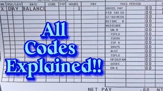 USPS How To Read Your Paycheck Paycodes etc [upl. by Ellenrahc]