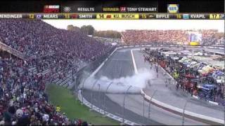 Tony Stewart Wins at Martinsville 2011 HD [upl. by Airdnas]