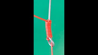 Snell with loop  easy amp strong fishing knot for tying a hook  how to tie video tutorial [upl. by Akinehc]