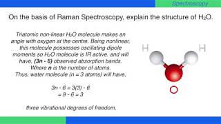 On the basis of Raman Spectroscopy explain the structure of H2O  Raman Spectra  Physical Chem [upl. by Hussar918]