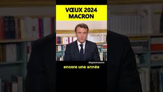 Les vœux 2024 dEmmanuel Macron 🎉 extrait [upl. by Meirrak]