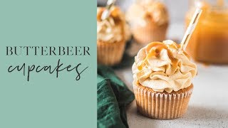 Butterbeer Cupcakes  Happy Birthday Harry Potter  The Cupcake Confession [upl. by Eiboj]