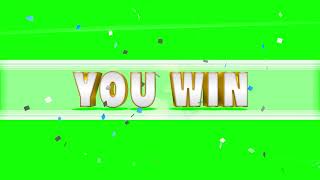 Wii Sports quotYou Winquot HD Green Screen [upl. by Umont389]