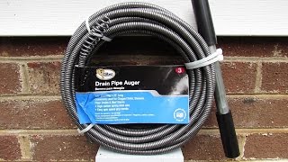 Cobra 38quot X 25 ft Drain Pipe Auger  Review amp Demonstration Please read video description below [upl. by Ayanahs]