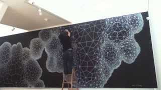 Voronoi Tesselation Cloud Mural [upl. by Esiled857]