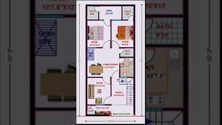 20 X 50 House Plan ll 20 X 50 Ghar Ka Naksha ll 1000 SQFT House [upl. by Urata702]