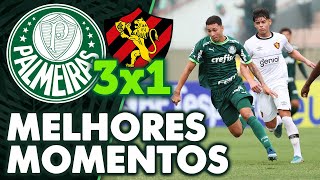 PALMEIRAS 3 X 1 SPORT  MELHORES MOMENTOS  SEGUNDA FASE  COPINHA 2024 [upl. by Sedaiuqlem]